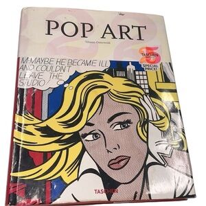 Taschen vintage 1974 Pop Art Book with Yellow and Red Accents